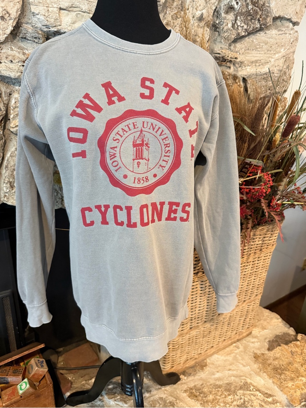 Iowa State Cyclones Grey Crewneck Sweatshirt